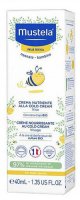 Mustela Bebe Cold Crem, krem odżywczy do twarzy, z woskiem pszczelim, 40 ml