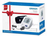Omron, Ciśnieniomierz automatyczny naramienny, model M3 Comfort (HEM-7155-E(C)) + zasilacz