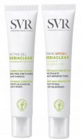 Zestaw, SVR Sebiaclear active gel + Creme spf 50+