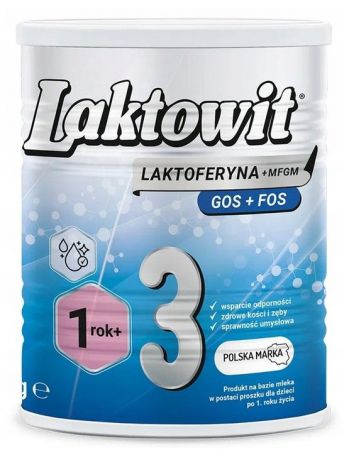 Laktowit 3, Laktoferyna + MFGM, mleko modyfikowane, po 1 roku, 400 g