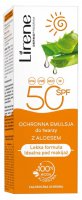 Lirene sun ochronna emulsja do twarzy z aloesem spf 50 50 ml