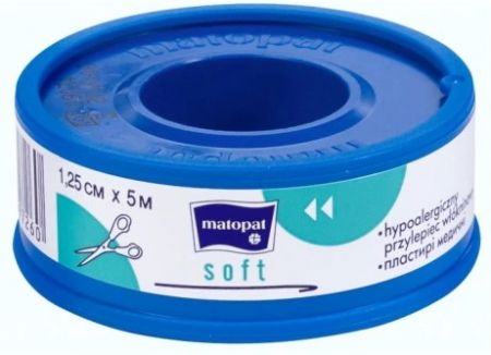 MATOPAT SOFT Przylepiec włókninowy 1,25cmx5m 1 sztuka