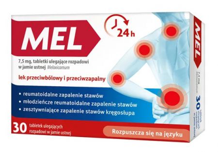 Mel 7,5mg, 30 tabletek rozpuszczających się w jamie ustnej