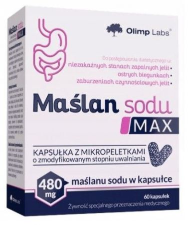Olimp, Maślan Sodu Max, 60 kapsułek