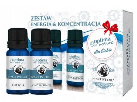 Optima Natura N-Active, olejeki zestaw energia i koncentracja