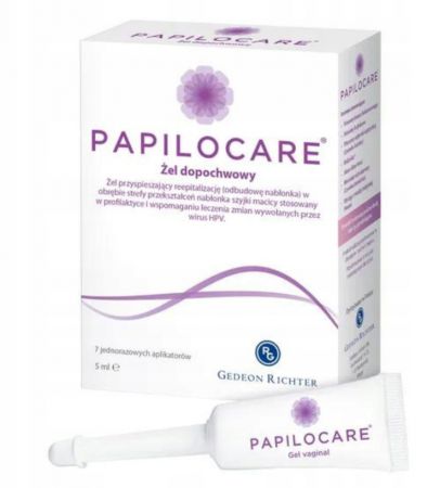 Papilocare, żel dopochwowy, 5 ml x 7 aplikatorów