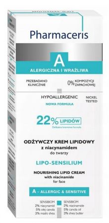 Pharmaceris A, Lipo Sensilium, odżywczy krem lipidowy z niacynamidem, 50 ml