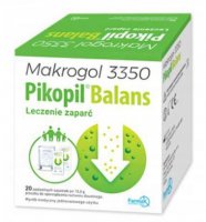 Pikopil Balans, Macrogol 3350, leczenie zaparć, 20 szaszetek