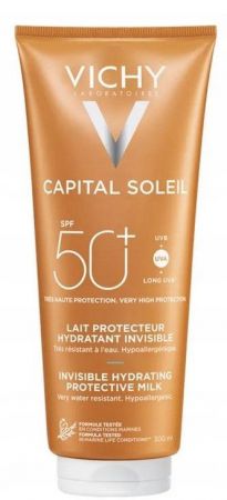 Vichy Capital Soleil, Mleczko ochronne do twarzy i ciała, SPF 50+, 300 ml