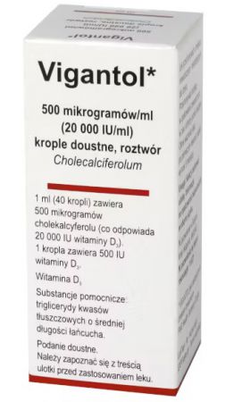 Vigantol, krople 20000j.m./ml 10 ml Delfarma