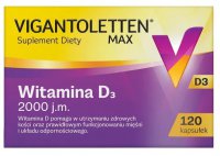 Vigantoletten, Max, witamina D3, 2000j.m x 120 kapsułek